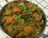 A picture of step 6 of Surati Papdi, Ratalu, Shakkariya Nu Mix Shaak.