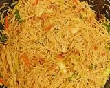 A picture of step 8 of Veg noodles.