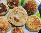 A picture of step 2 of Nendran Banana jowar pancakes.