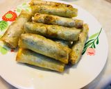 Hình bước làm 6 của món Chả giò rau củ và đậu bắp