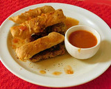 பூண்டு பிரட் ஸ்டிக்ஸ் (garlic breadsticks), தக்காளி சாஸ் ரெசிபி ஸ்டேப் 6 புகைப்படம்