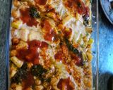 A picture of step 14 of Iftar special layer wali chana chat.