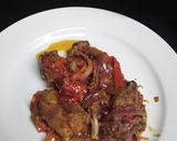A picture of step 5 of Pepper chicken.