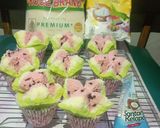 Foto langkah ke 5 dari resep Bolu Kukus Mekar/Bolu Kukus Semangka.