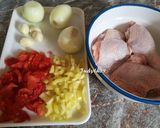 Mustáros - tejszínes - zöldséges ragu csirkecombbal recept fázis 1 fotója
