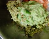 A picture of step 3 of Moong veggie chilla.