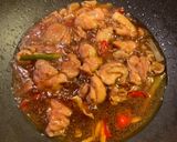 A picture of step 6 of 3 cups chicken (三杯雞).