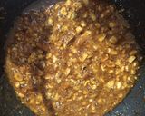 A picture of step 2 of Dryfruit chikki.