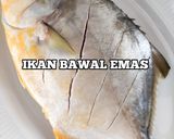 Gambar langkah 1 resipi Bawal Emas Masak Stim.