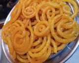 A picture of step 3 of Jalebi (Holi special).