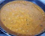 A picture of step 4 of Chana Masala with Bhature.