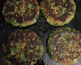 A picture of step 3 of Spinach Soya Tikki Chat.
