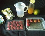 Foto langkah ke 1 dari resep Puding Susu Buah Kuah Jeruk Anti Gagal.