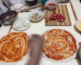 A picture of step 6 of Homemade Pizza from Leftovers.