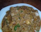 A picture of step 8 of Nama mai kuli(gas meat).