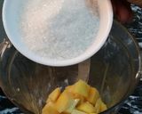 A picture of step 2 of Mango Peach Slush.