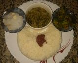 A picture of step 7 of Gongura dal.