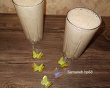 عکس مرحله 3 از دستور میلک شیک موز و بادام 🌺