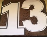Foto del paso 3 de la receta: NUMBER CAKE de brownie para cumpleaños 1️⃣3️⃣🎉🎊