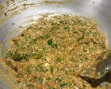 A picture of step 7 of Veg Hyderabadi Biryani with Boondi raita.