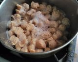 A picture of step 1 of Soybeans masala curry.