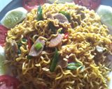Foto langkah ke 9 dari resep Mie goreng tek tek.