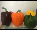 A picture of step 1 of Colour full capsicum subji.