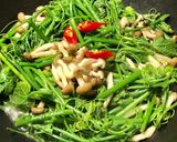 龍鬚菜炒鮮菇的食譜步驟3照片