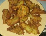 A picture of step 4 of Turmeric bajia# weekly jikoni challenge.