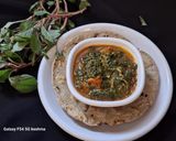 A picture of step 4 of Amaranth leaves curry.