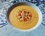 Foto del paso 3 de la receta: Crema de calabaza y pimientos rojos