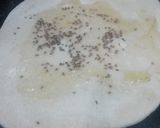 A picture of step 1 of Carrom Seeds Paratha with black chana chaat.