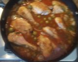 Foto del paso 13 de la receta: Pollo con champiñones y aceitunas