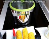 Foto del paso 1 de la receta: Mazorcas de maíz con chuletas "barbacoa"
