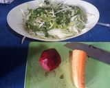 Foto del paso 2 de la receta: Hamburguesas de calabaza y zanahoria con ensalada colorida