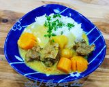 Hình bước làm 5 của món Cơm cà ri bò