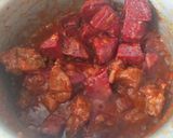 A picture of step 5 of Beetroot mutton curry/chukandar gosht !.