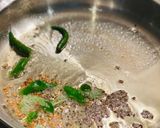 A picture of step 1 of Cabbage poriyal.