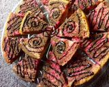 A picture of step 6 of Eggless marble cake.