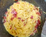 Foto langkah ke 7 dari resep Spaghetti Carbonara.
