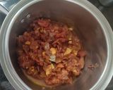 A picture of step 5 of Kathiyawadi Aloo matar ki subji.