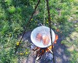 Húsvéti sonka bográcsban recept fázis 3 fotója