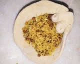 A picture of step 4 of Kaju mashoor namkeen paratha.