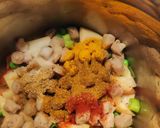 A picture of step 3 of Soya Chunks Masala 😋.