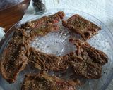 A picture of step 4 of Spicy sugar free jerky.