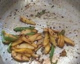 A picture of step 4 of Babugosha Sambhar.