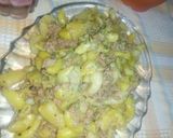 A picture of step 6 of Qeema macroni.