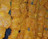 A picture of step 1 of Tikka boti.