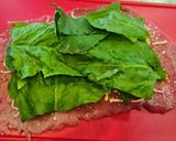Foto del paso 4 de la receta Enrollado de ternera con espinacas y queso