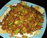 Foto langkah ke 4 dari resep Ikan teri sambel petei, kerik tempe, kacang.